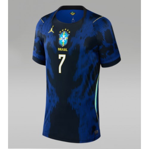 Brasilien Vinicius Junior #7 Replika Bortatröja Damer VM 2026 Kortärmad